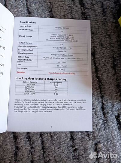 Автоматическое зарядное устройство 12Вольт 5-6А