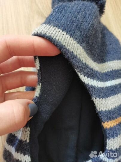 Шапка шлем для мальчика