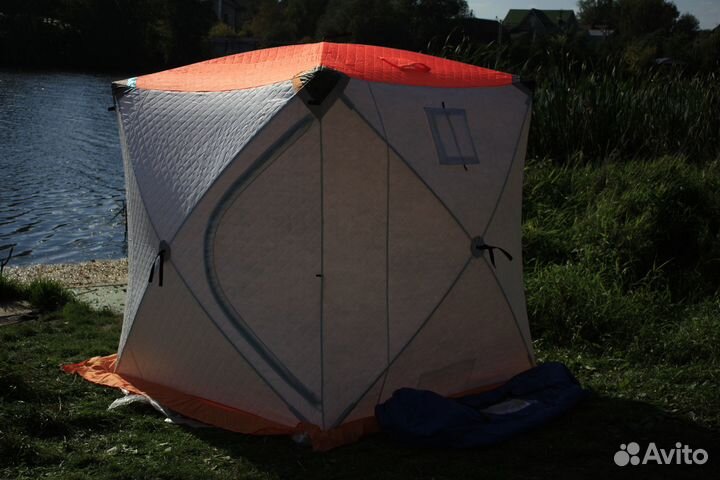 Палатка зимняя куб-2, В-180см, Ш-180см, 3 слойная