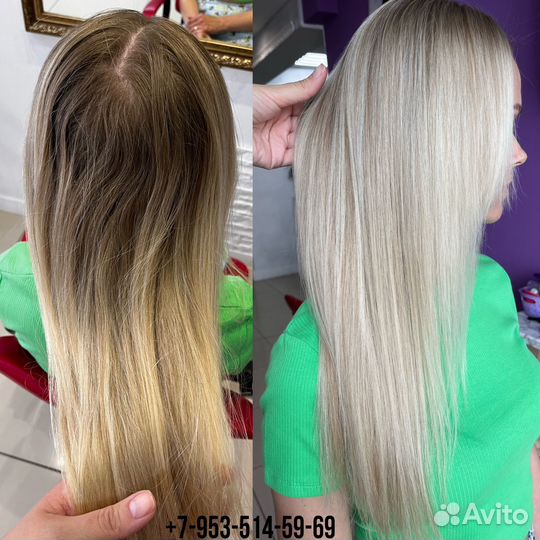 Сложное окрашивание волос