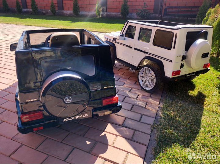 Электромобиль детский, черный Гелик