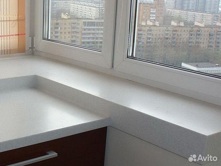 Подоконник из искусственного камня под заказ