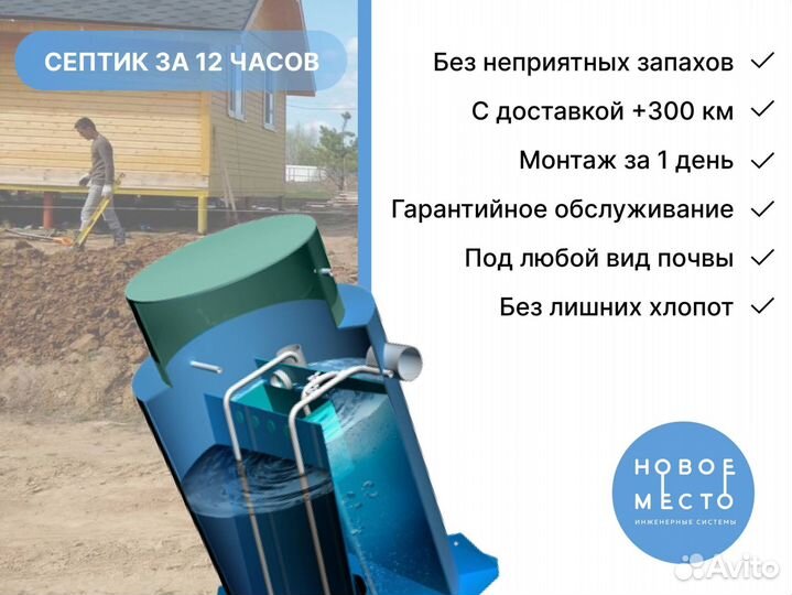 Септик, установка септика под ключ