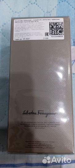 Мужская туалетная вода ferragamo bright leather