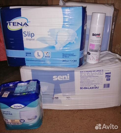Памперсы для взрослых seni l 30шт