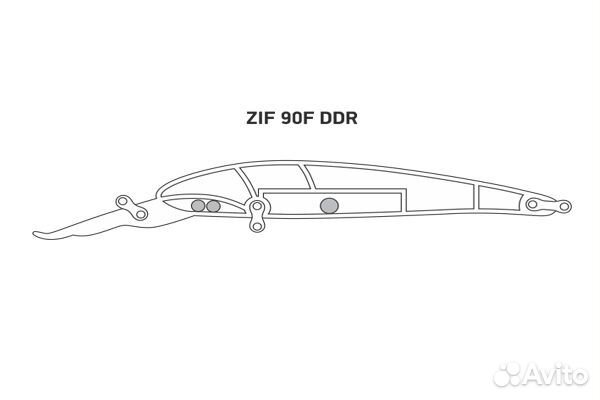 Воблер LureMax ZIF 90F DDR-036 8,5 г