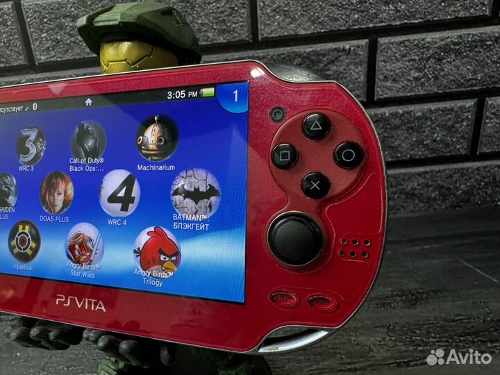 Красная прошитая PS Vita 3G-Wi/Fi 128gb с играми