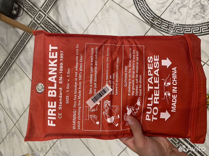 Противопожарное одеяло из стекловолокна