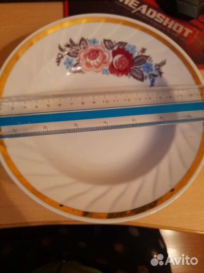 Тарелка фарфоровая СССР