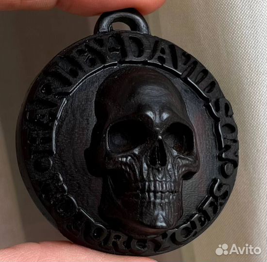 Брелок, подвеска Harley-Davidson Харлей Череп Эбен