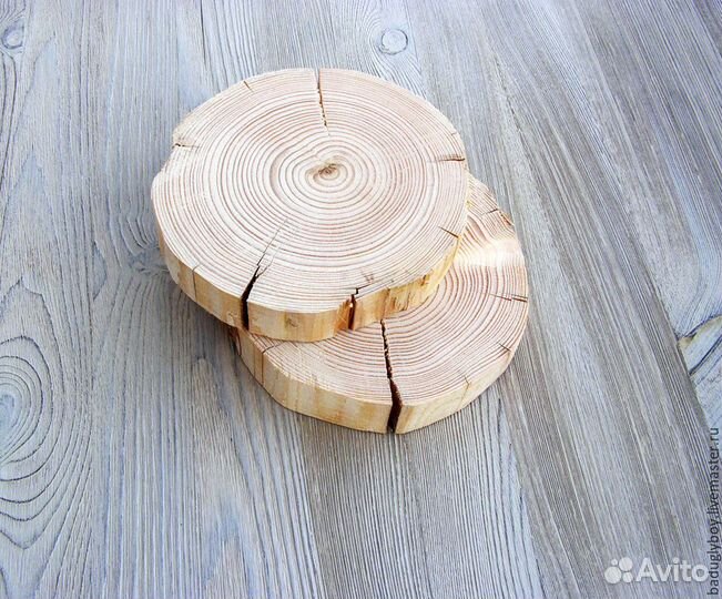 Спил дубовый шлифованный