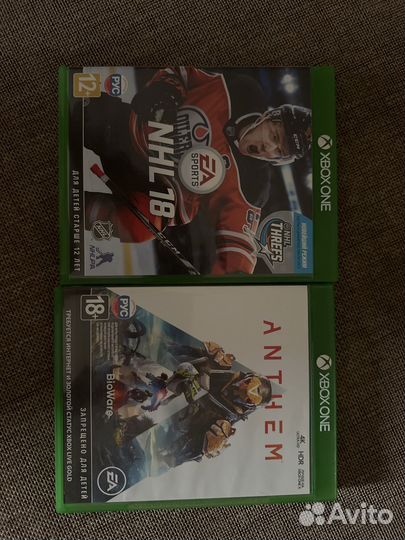 Игры на xbox One Anthem ; NHL 18