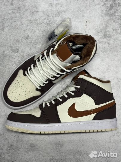 Air Jordan 1 Mid SE Cream Dark Кеды Мужские