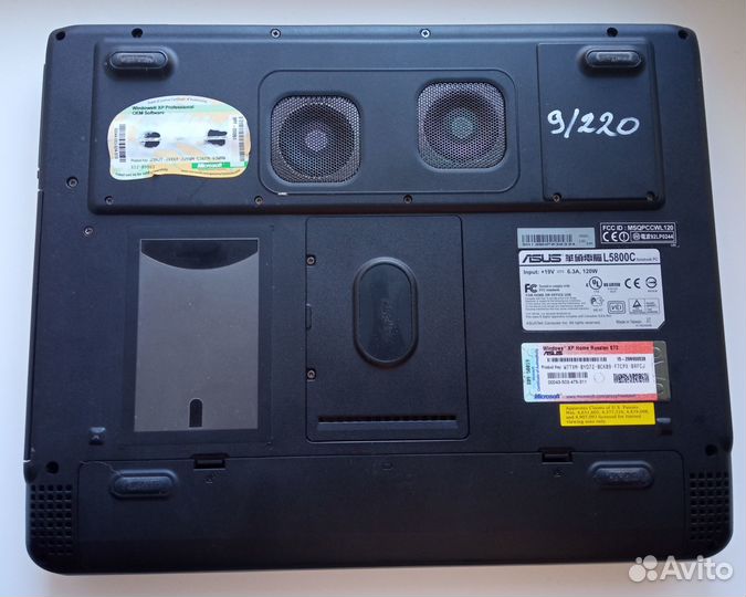 Ноутбук Asus L5800C. Б/у, состояние нерабочее