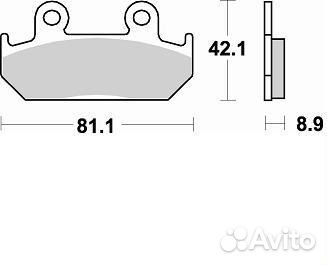 Braking Комплект тормозных колодок(FDB2113,MCB562)