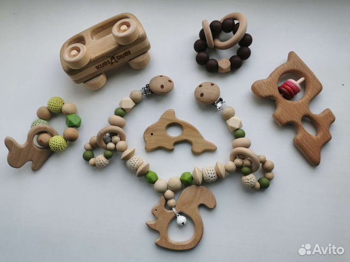 Деревянные игрушки для малышей