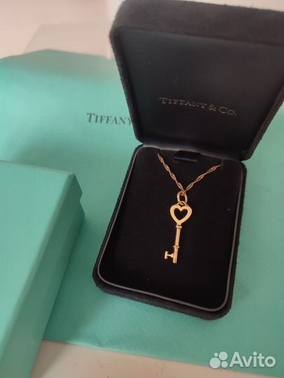 Подвеска Tiffany ключ золота 750 пробы