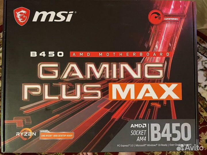 Материнская плата В450 gaming plus max с процессор