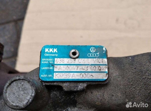 Турбина 038253016L Volkswagen Golf 4 2004 1.9 TDi