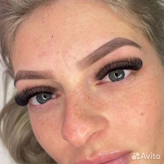 Наращивание ресниц,перманентный макияж