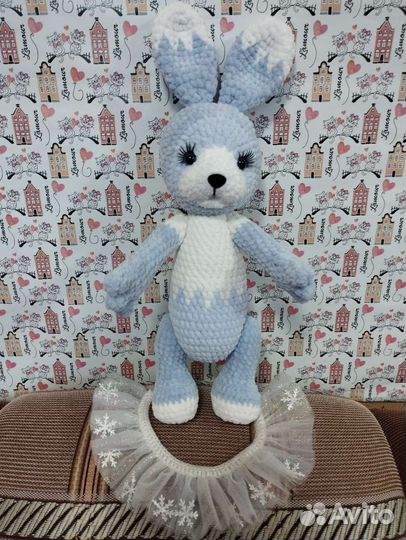 Вязаная зайка (заяц ),ручная работа