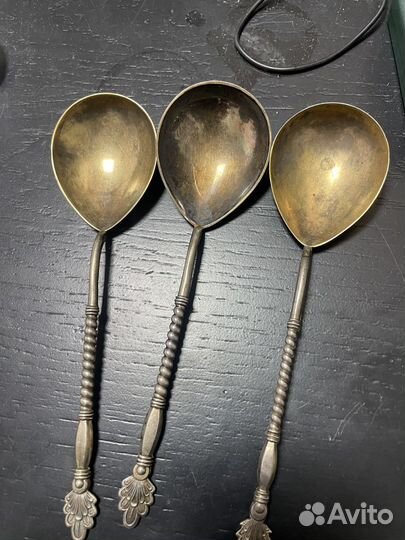 Столовые приборы серебро СССР