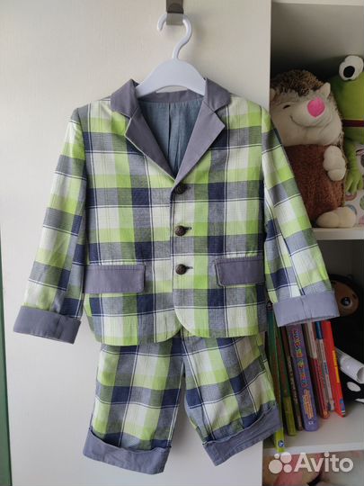 Костюм праздничный 92 - 98 пиджак и шорты