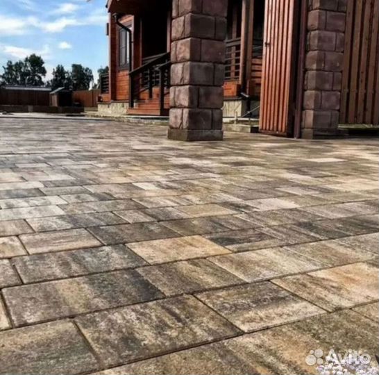 Разноцветная тротуарная плитка / Брусчатка 60мм