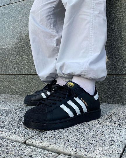 Кроссовки adidas superstar black