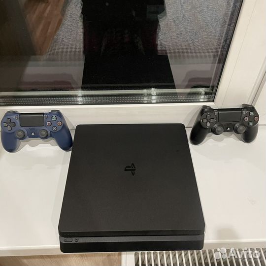 Sony playstation 4 slim 1tb 2 геймпада