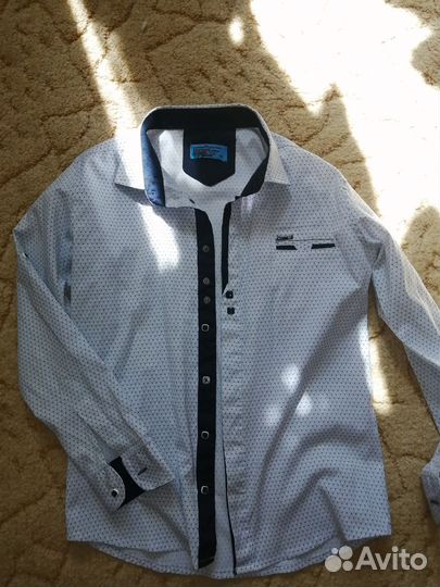 Рубашка в школу 134размер