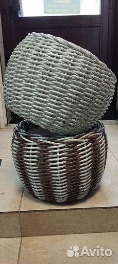 Кашпо из ротанга