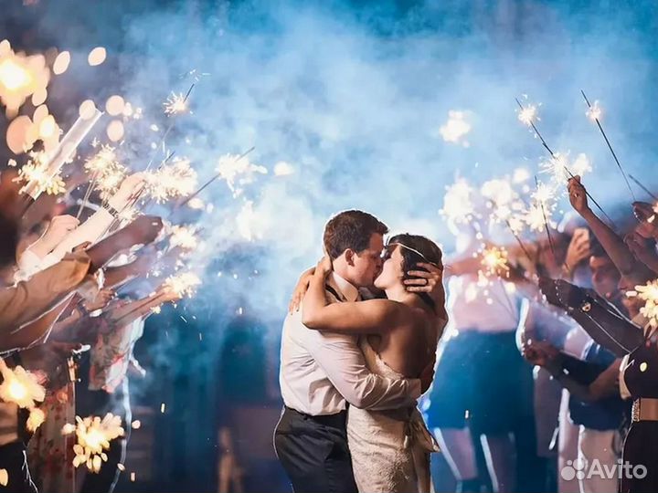 Большие бенгальские огни на свадьбу