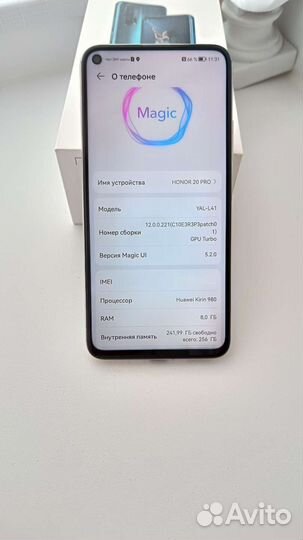 Honor 20 pro 8/256 гб