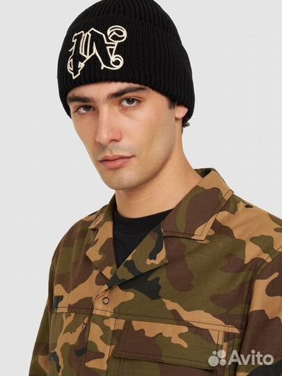 Шапка Palm Angels Monogram Beanie
