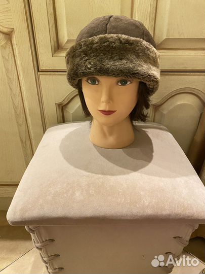 Шапки норковые, мутон р. 58