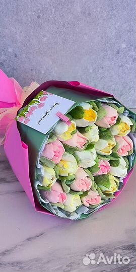 Тюльпаны из зефира