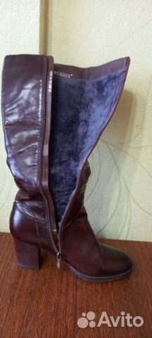 Зимние женские сапоги 38 натуральная кожа