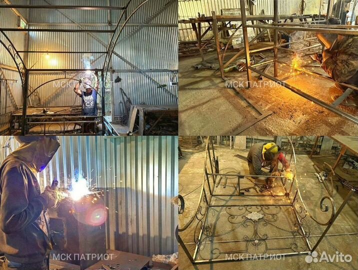 Мангал с печью под казан