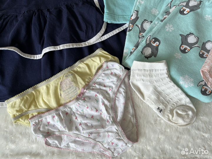 Вещи пакетом на девочку 110-116 размер