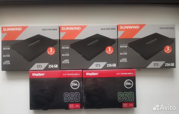 SSD 120 256 и 512 гб. Новые