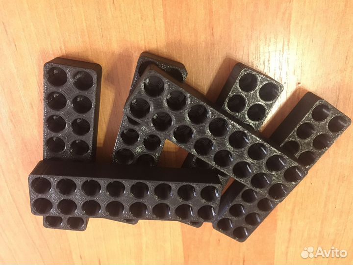 Плашка, колодка для патронов 9 мм ПМ. 3D печать