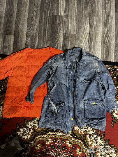 Джинсовая куртка с мехом