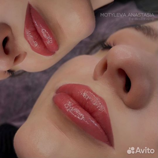 Перманентный макияж бровей губ и век татуаж