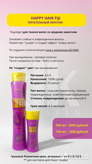 Питательный кератин Happy Hair Fiji