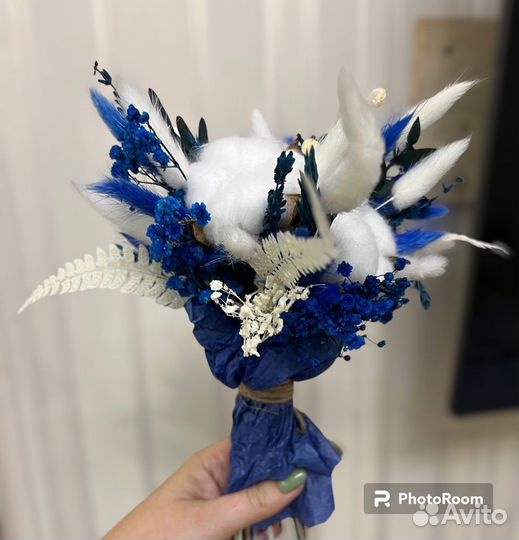 Букет с хлопком