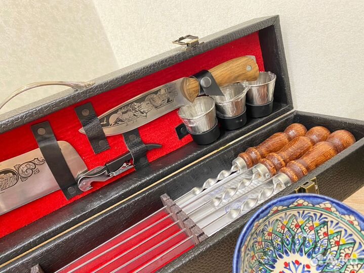 Шампура подарочный шашлычный набор