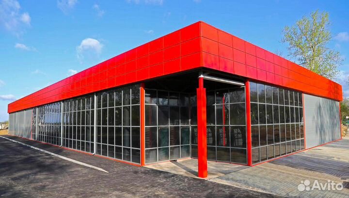 Здания под кафе, мойку, киоск, автосервис