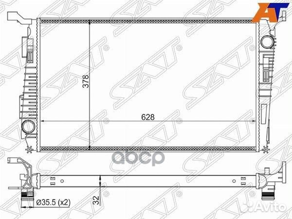 Радиатор Renault Duster 10-21 SG-RN0002-10 Sat