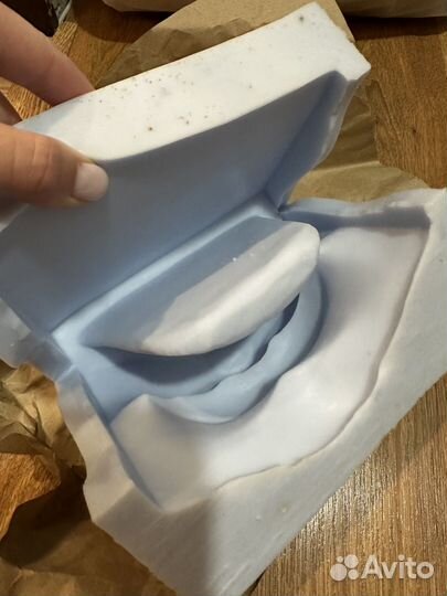 Молд силиконовый для гипса Губы и Глаз Давида